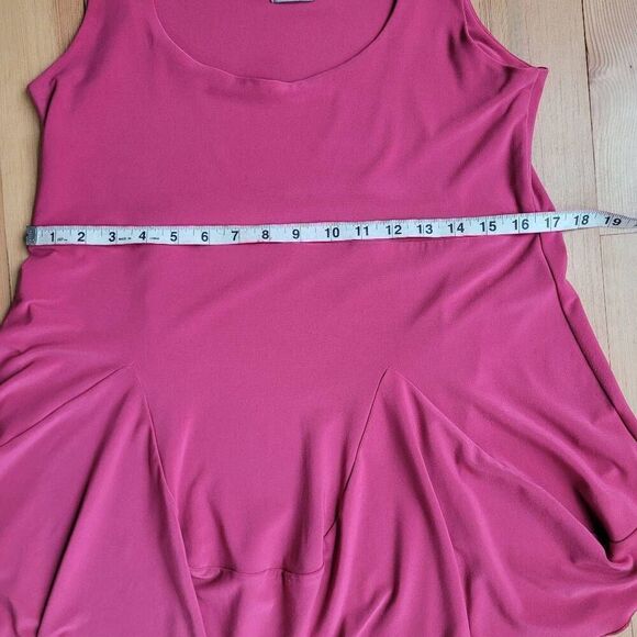 Sympli pink tank mini dress tunic stretchy comfortable leisurewear yoga sports t - Picture 7 of 9